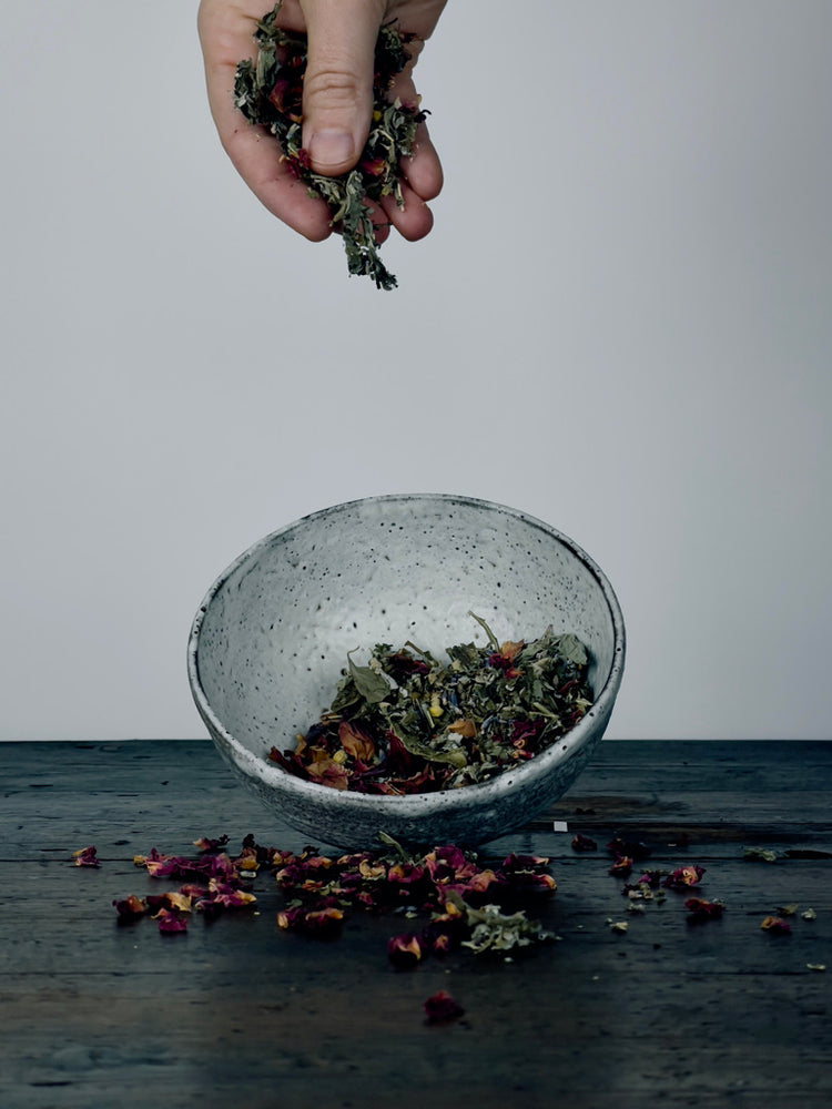 Yoni Steam Herbs in a Bowl